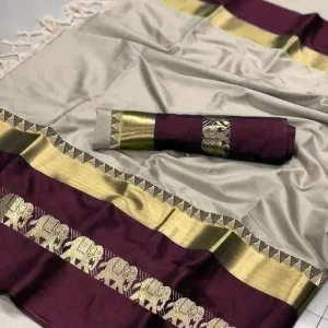 Hathi-Design-Silk-Saree-3
