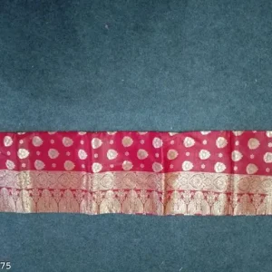 Beautiful-Banarasi-Silk-Red-Brocade-Saree-With-Blouse-2